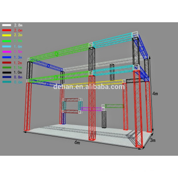 Présentoir portatif et modulaire en aluminium pour stands d&#39;exposition et entrepreneur